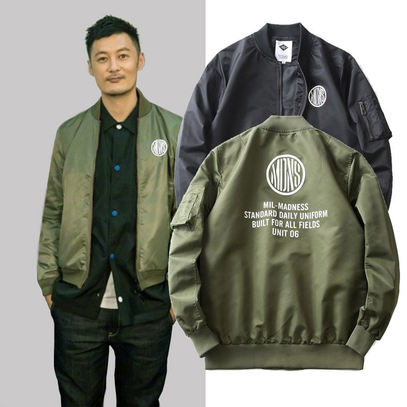 特价棒球服圆圈_欧美正品潮牌 余文乐圆圈纯色飞行棒球服 男女装修身