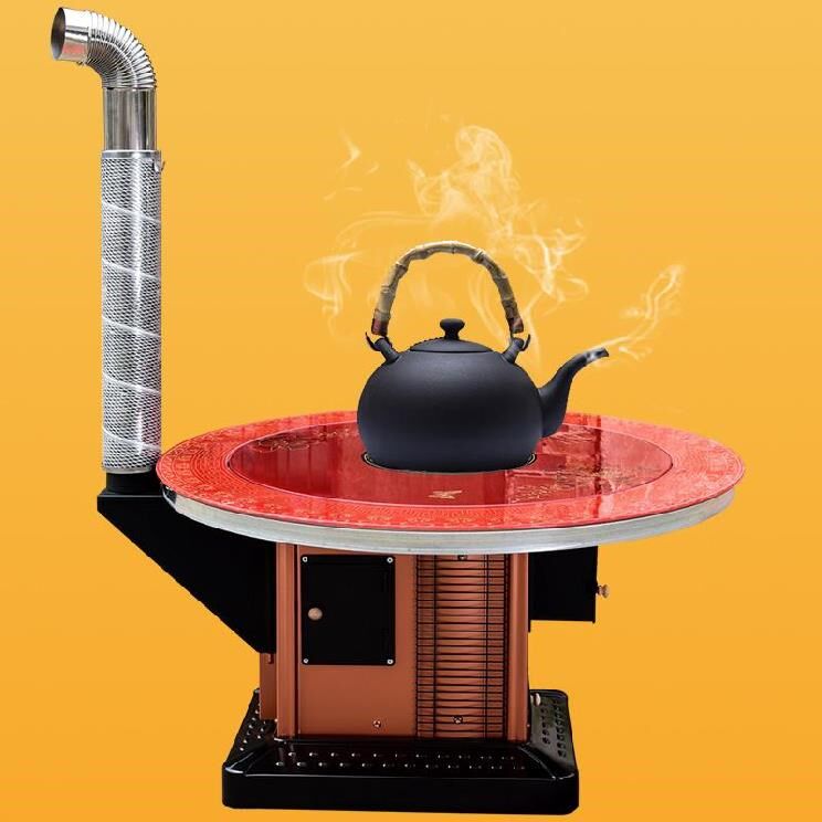 烧木材取暖炉