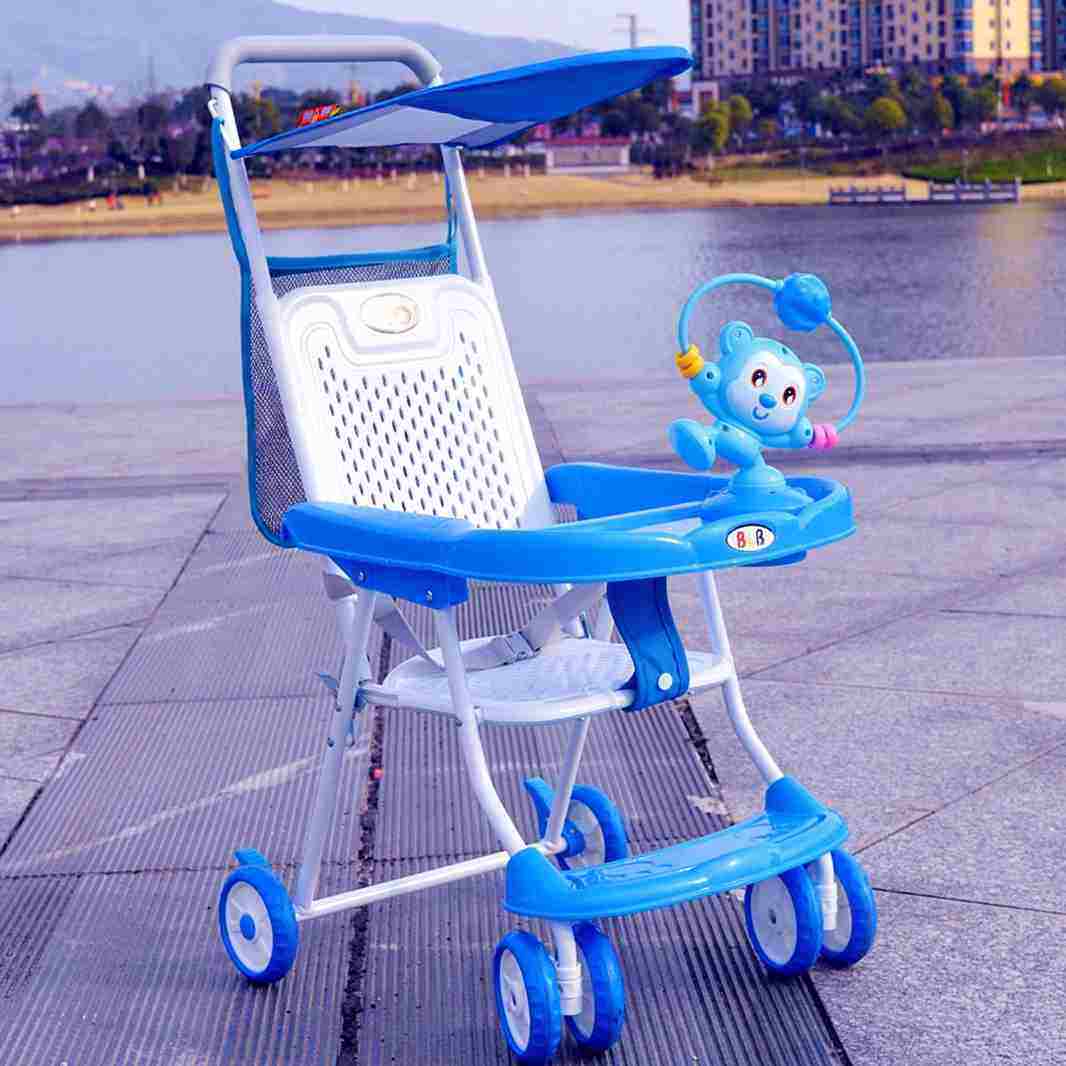 高档竹藤编织婴儿小孩推车夏季轻便折叠简易儿童坐式竹椅宝宝车夏