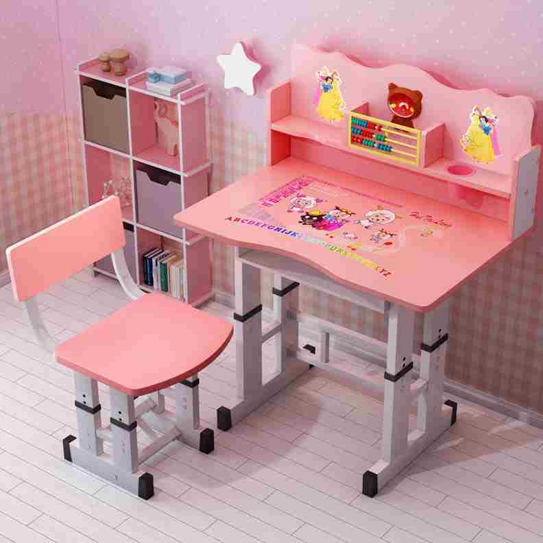 高档儿童书桌小学生写字桌椅套装可升降学习桌小孩家用课桌宝宝作