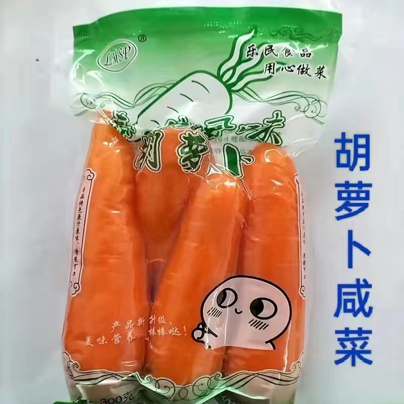 腌制胡萝卜咸菜山东特产风味咸菜大缸