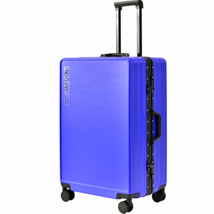 加厚PC旅行箱大容量铝框拉杆箱万向轮女密码锁男登机箱20寸行李箱