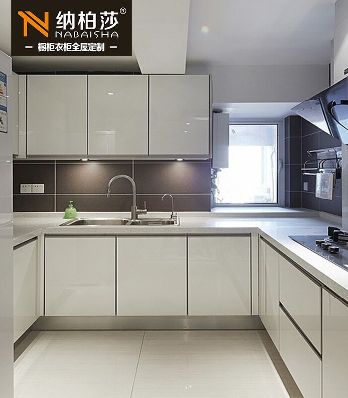 橱柜钢门板开放定制石台面式高档英石晶厨房惠州东莞深圳广州整体