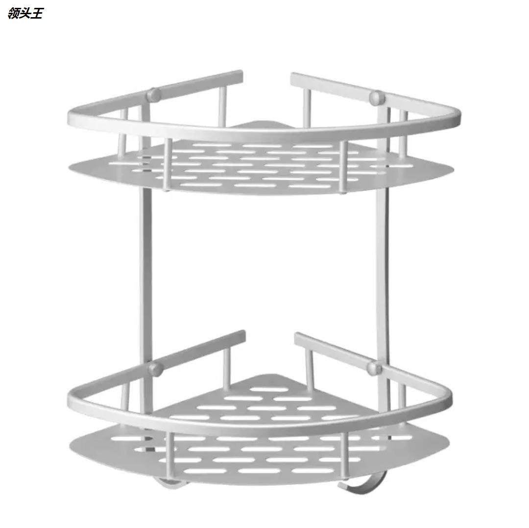 浴室置物架厕所洗手间洗漱台马桶三角收纳洗澡免打孔壁挂式卫定制