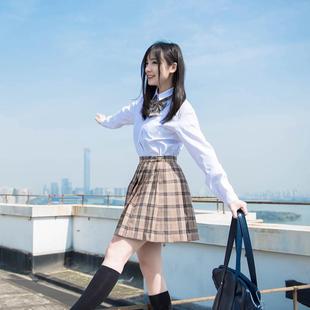 日韩系班服水手服 学生校服套装裙学院风 男女白衬衫格子裙jk制服