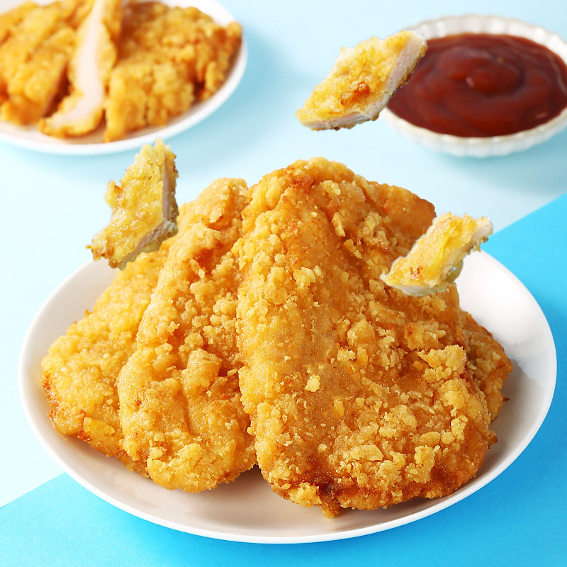 伊味客黄金鸡排800g油炸鸡裹粉10片冷冻大鸡排半成品脆皮鸡扒鸡块