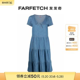 Tommy Jeans女士短袖棉连衣裙FARFETCH发发奇