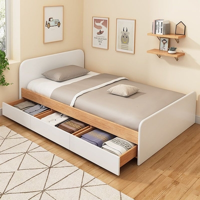 单人床环保板式图片