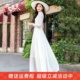 沙滩裙2025年春夏新款雪纺大摆连衣裙收腰显瘦旅游度假长裙雪纺裙