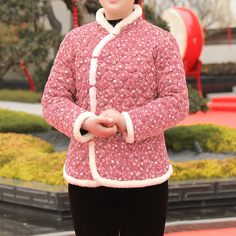 网红小花棉袄爆款东北大花布女复古农村老式碎花小短款冬季中国风