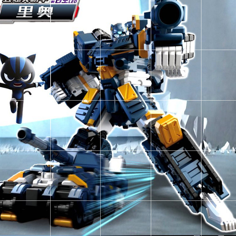 里奥迷你特工工队xx五合合体全套五炫机甲儿童机器人