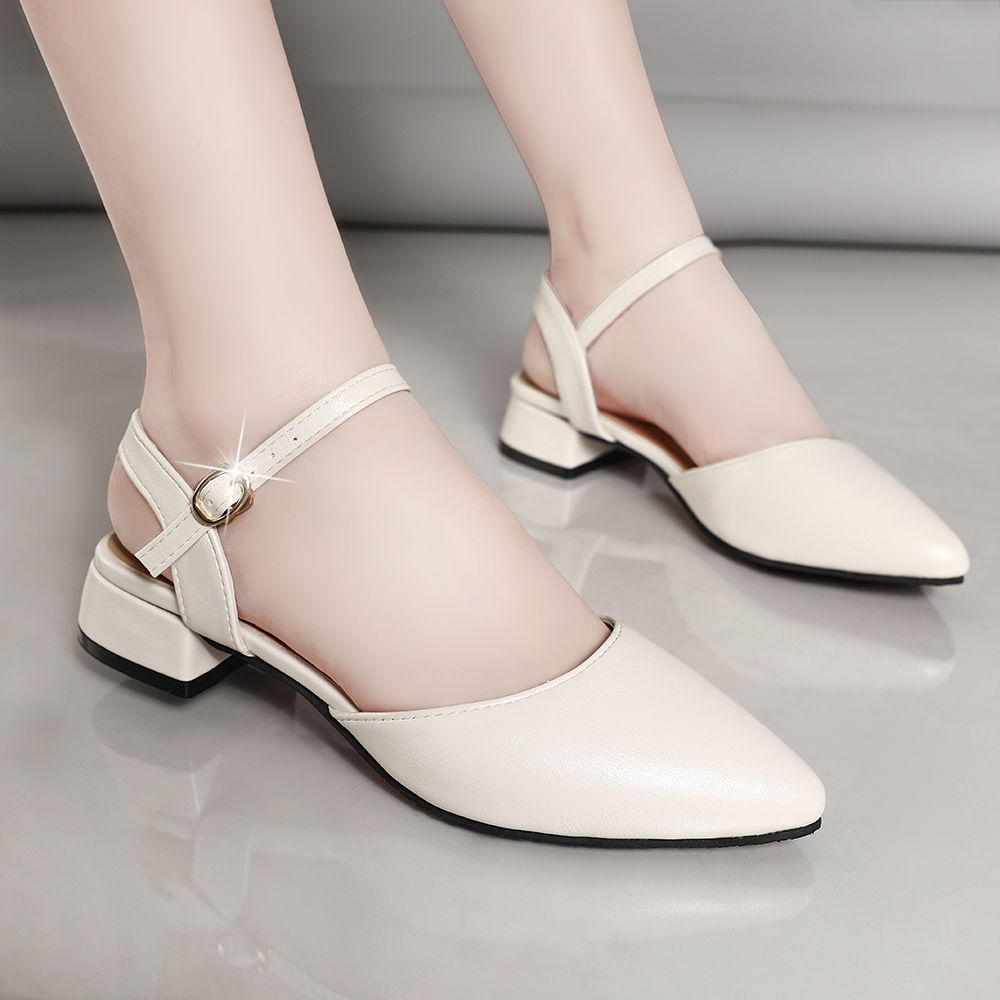 凉鞋女仙女风平底包头优惠券爱比价妈妈