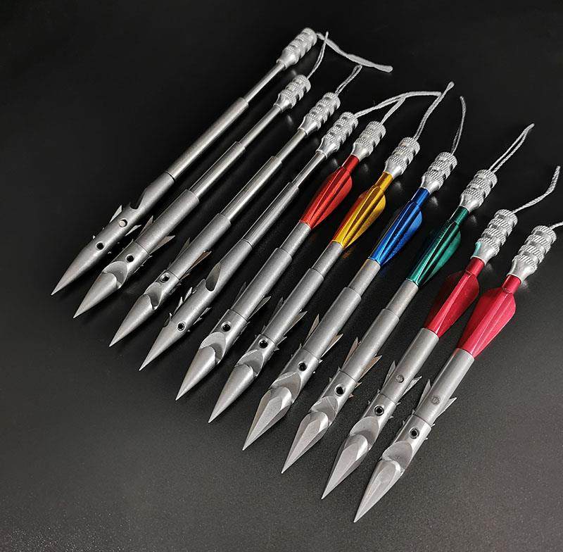 猎鲲深水重镖重型鱼标射鱼镖高精度超硬小路鱼镖箭鱼鳔深水镖440c