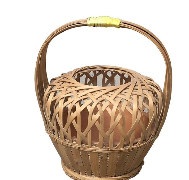 广西火笼纯手工竹编取暖传统怀旧火炉怀炉烤火烘笼子新居结婚用品