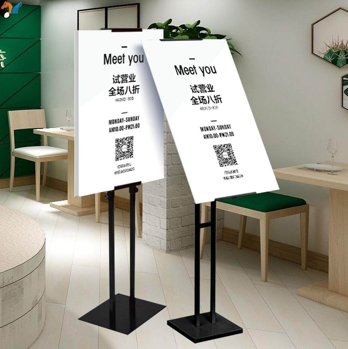 水牌牌架移动展架海报架子摆件铁艺做广告产品x展架