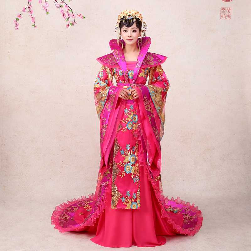 正品古装汉服女款婚服贵妃礼服唐朝古代皇后服装公主宫廷古风原创