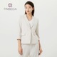 TRIBECA翠贝卡2024春季新款商场同款七分袖小西装套装女通勤长裤