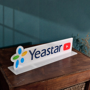 有机玻璃亚克力桌面立体字立式台牌网红直播间定x制广告牌展示