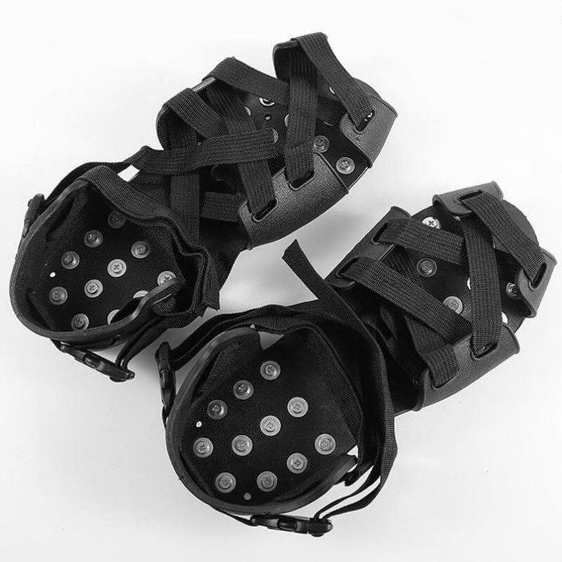 捆扎式防滑冰钓鞋套冬钓冰爪矶钓鞋套钉子鞋套防波堤礁石钉底鞋