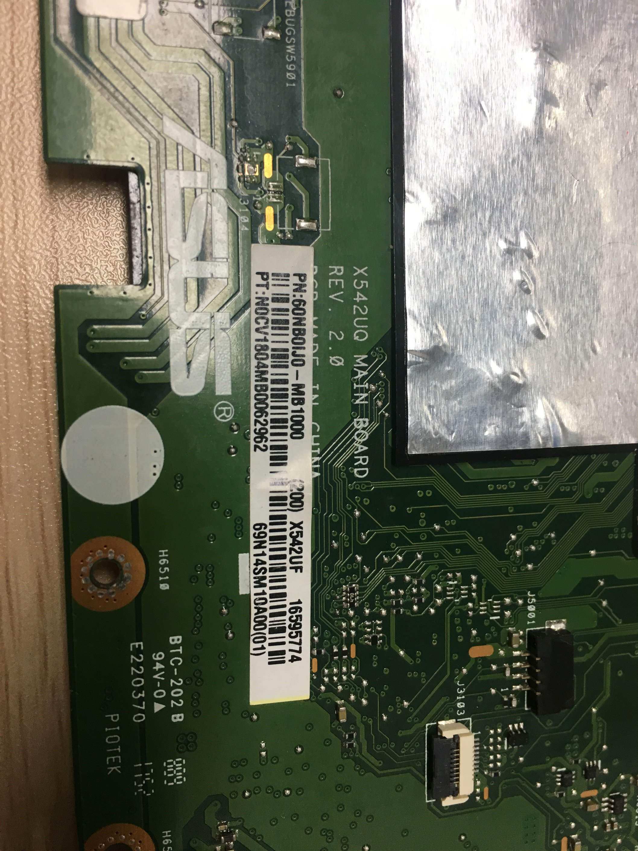 主板华硕fl8000ux542uq芯片x542uf8代cpu其它电脑周边