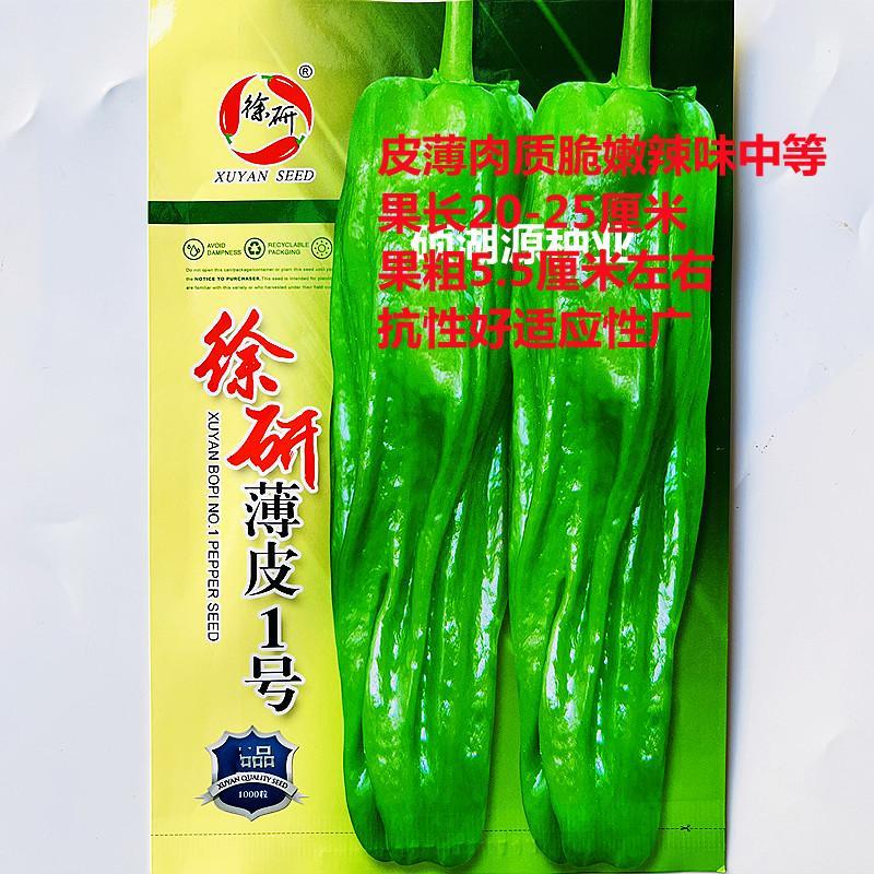 徐研1号薄皮椒种子大果高产春秋播种 黄绿薄皮大椒 蔬菜种子
