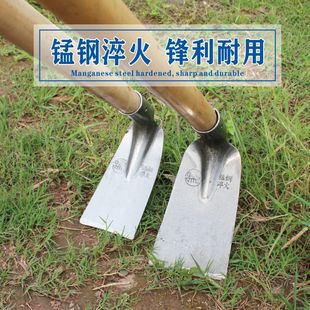 新款农村锄头挖土种菜开荒大锄除草工具翻地开山户外农用全钢农具