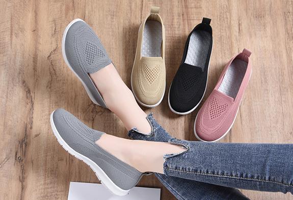 2023 Autumn Women Breathable Shoes Woman Flat Mesh Sneakers