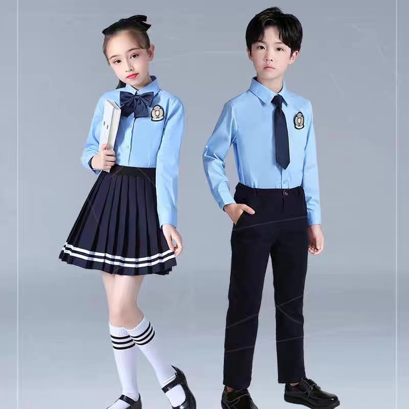 儿童演出服中小学生大合唱团男女诗歌朗诵表演服装幼儿园班服校服