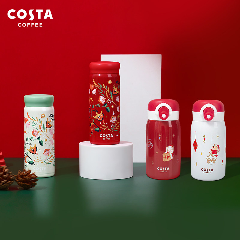 costa圣诞保温杯小巧便携316不锈钢女高颜值杯子