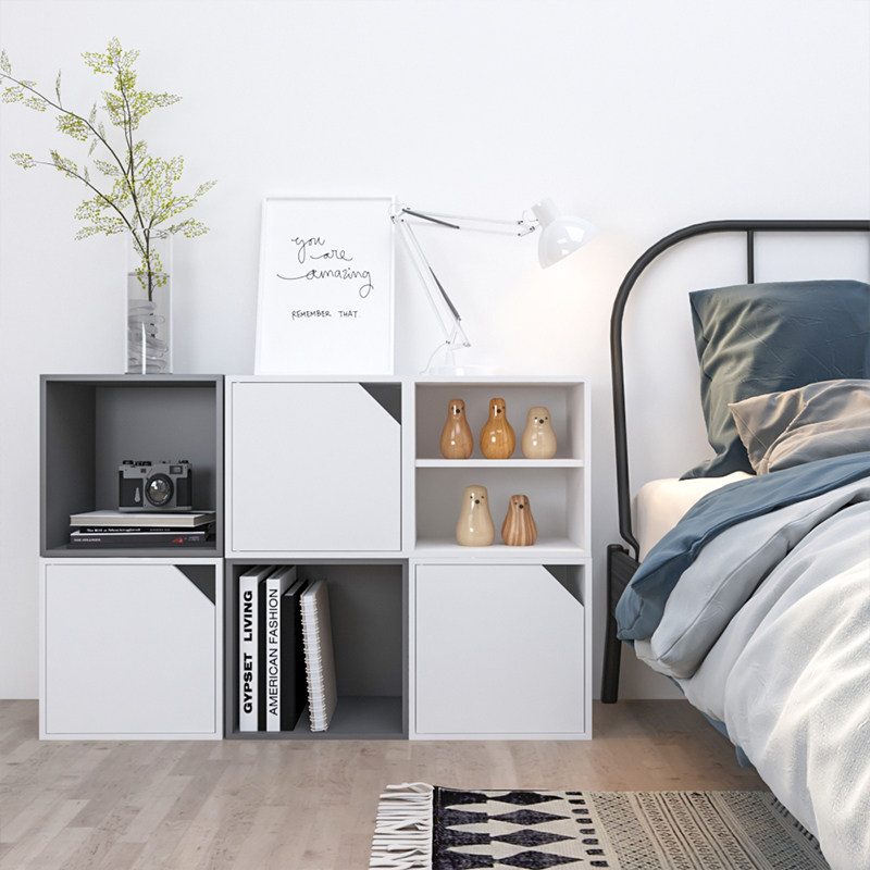 房间收纳柜自由组合格子柜储物柜客厅卧室收纳柜ins桌面收纳多层