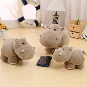 k毛绒婚庆c玩具中性pp棉娃娃小号可爱布偶河马卡通公童仔儿陪睡国