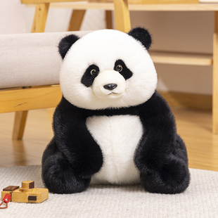 熊猫毛绒玩具五月龄花花仿真大熊猫玩偶公仔娃娃果赖睡觉抱枕女生