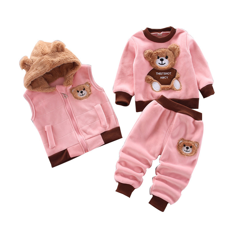 Baby Boys Girls Warm T Shirt+WaistCoat+Pants Clothing Set In|msdalam kategori adat peribadi/Design Services/DIY, beg pakaian adat, 儿童服装加工定制, 儿童套装加工定制 - dari Buy2taobao.com untuk memberikan perkhidmatan ejen Taobao profesional membeli