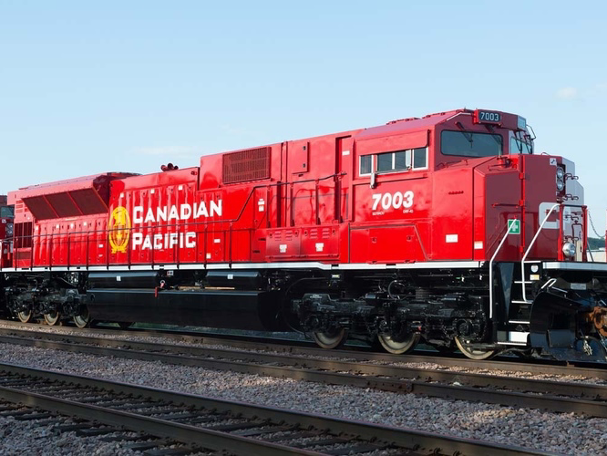 【预】athearn ho sd70acu cp红色涂装 火车模型 内燃机车 dcc