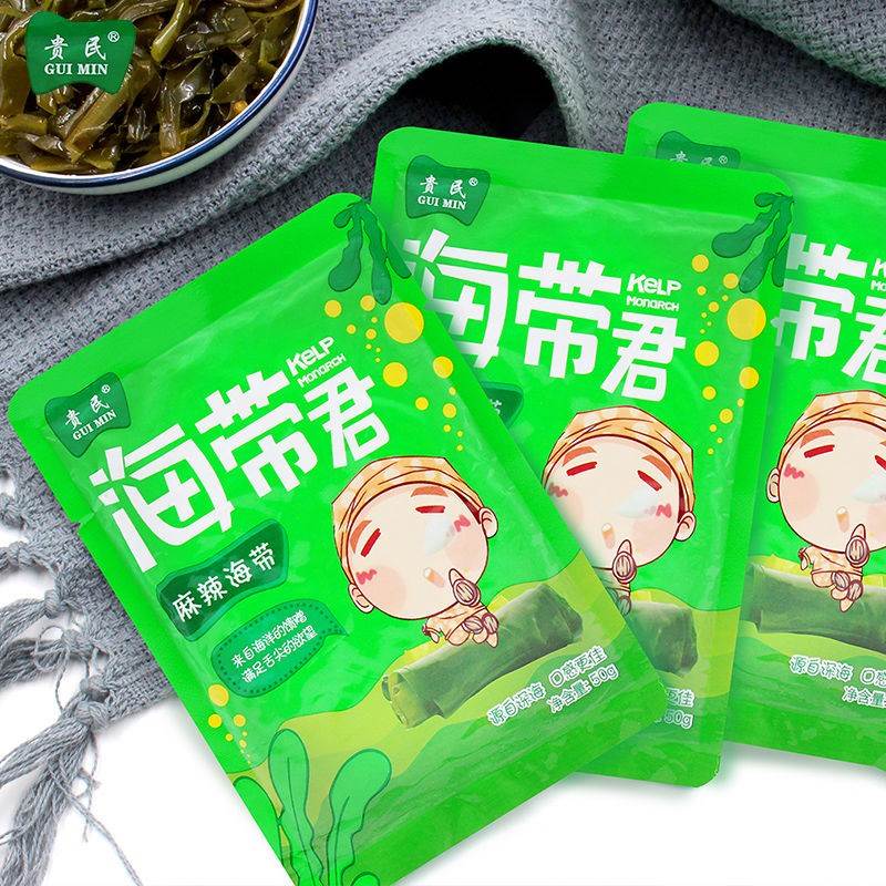 贵民即食小包装休闲零食的海带丝