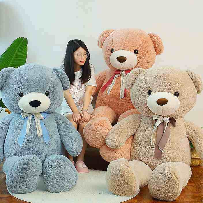 大号泰迪熊毛绒玩具大熊玩偶大娃娃熊送女朋友生日礼物公仔肉粉色