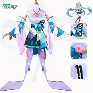 初音cos服阴阳师联动初音未来觉醒前cosplay初音扮演服女装全套