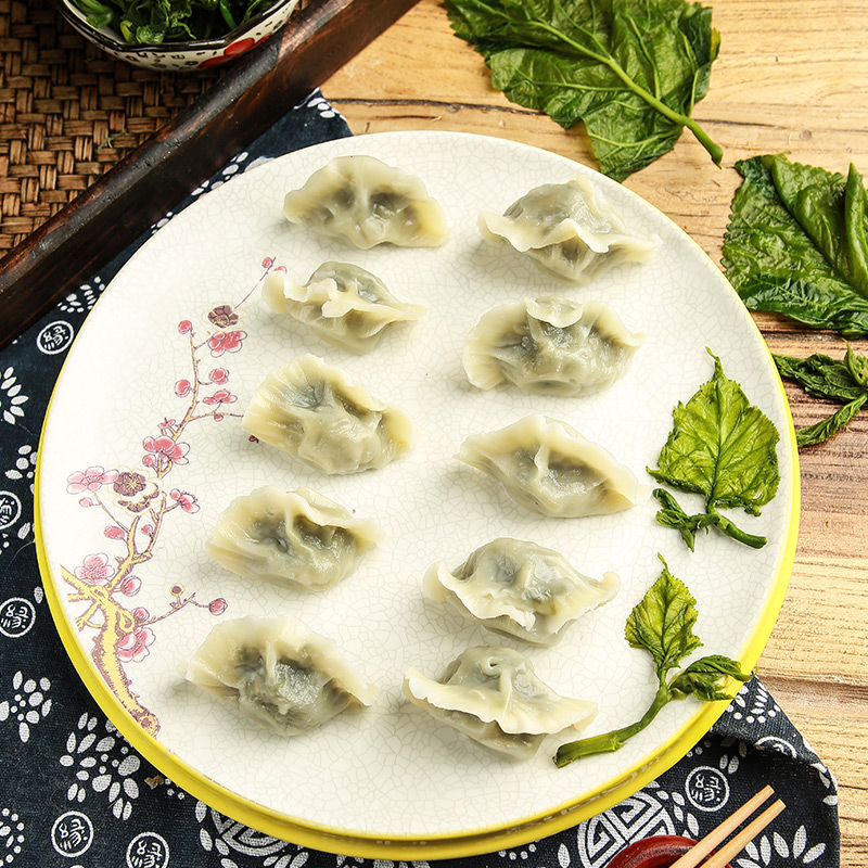 素亿家纯净素水饺家庭版285g三种口味组合装速冻饺子不含五辛蛋奶