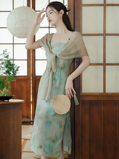 新式旗袍改良年轻款少女唐装女中国风新中式女装夏季国风款连衣裙