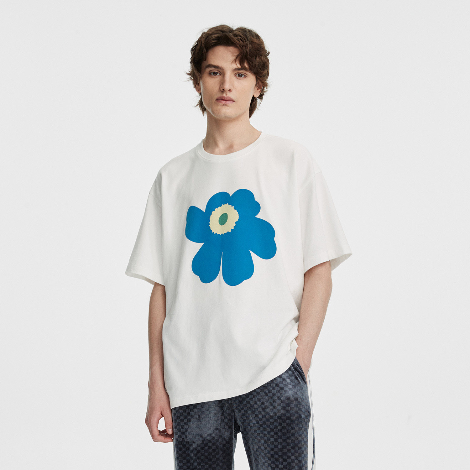 花t恤男短袖印花潮牌