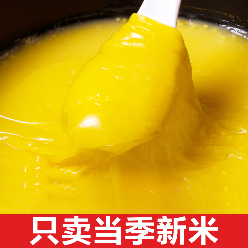 新鲜黄糯小米粥2斤山西特产黄小米