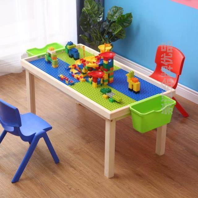 婴小桌家用游戏店7购物中心桌子室内积木亲子母桌岁项链儿童乐园