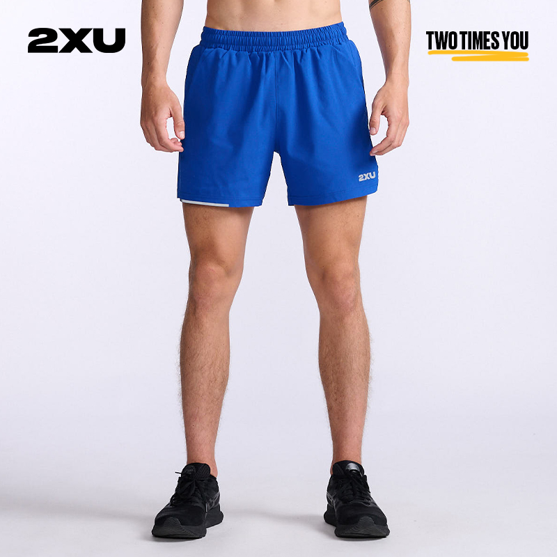 2XU Aero系列男运动健身跑步休闲速干透气训练短裤速干裤5英寸