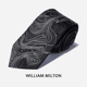 WILLIAM MILTON轻奢新品烟雨朦胧手工珠绣真丝领带男商务正装礼盒