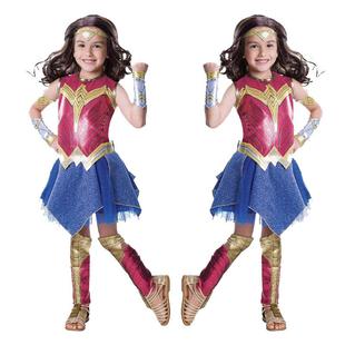 服装儿童节万圣神奇女侠cosplay超人联盟衣服队长美国女者服英雄