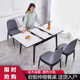 小户型家用折叠伸缩岩板餐桌餐桌椅组合现代简约轻奢带电磁炉饭桌