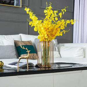 新品现代花瓶干欧关意o简约酒柜电视柜玄创客厅插花北花装饰品摆