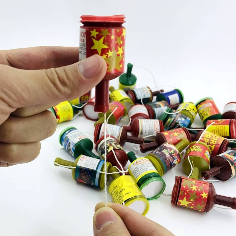 圣诞派对气氛组f手持彩带小拉花小拉炮手拉小礼炮纸炮生日道具室