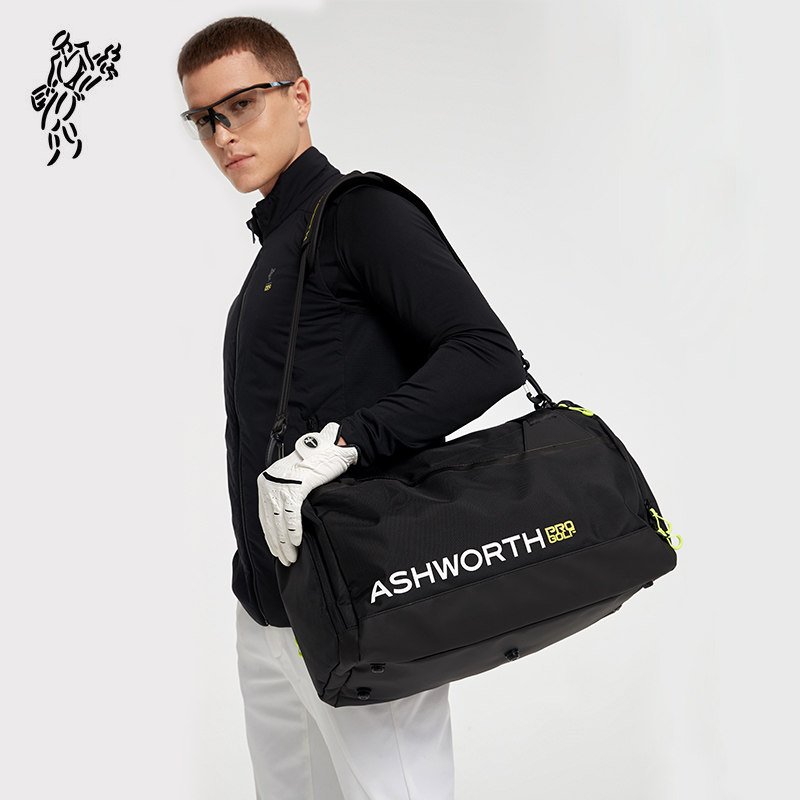 ashworth雅狮威包品牌字母男女手提包运动包高尔夫服饰衣物包