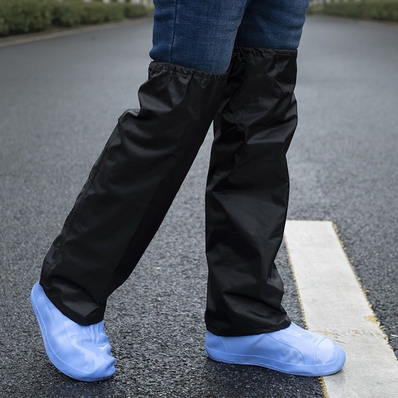 防水防雨裤套儿童配雨衣穿成人裤腿套雨天男女童小学生孩子雨裤
